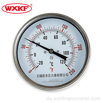 bimetallische Thermometer -Messgeräte Thermowells